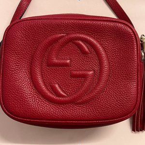 Gucci Red Soho Disco Shoulder Bag (New!)